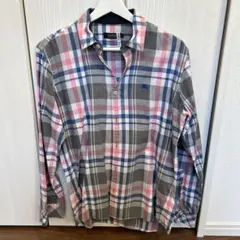 Burberry black label チェック柄長袖シャツ