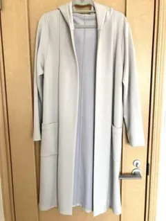 フード付きロングカーディガン M-Lサイズ