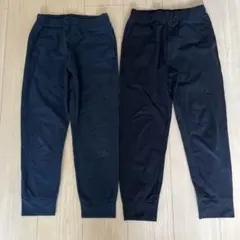 ユニクロ キッズ パンツ 140サイズ 2着セット 紺 黒 子供