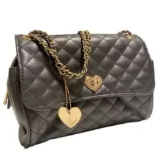 INGNI クラシカル キルティング ショルダーバッグ チェーン付き ブラック