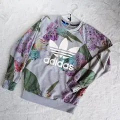 アディダス　ボタニカル　スウェット　090 　Mサイズ　グレー