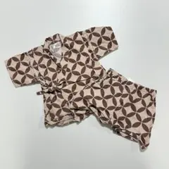 くろわっさんすべべ 子供用 浴衣 甚兵衛 90 夏祭り 秋祭り 保育園 幼稚園