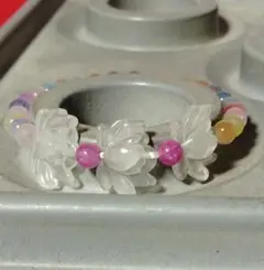 。.*☀︎꒰ঌ空໒꒱☀︎*.。レンの花ブレスレット