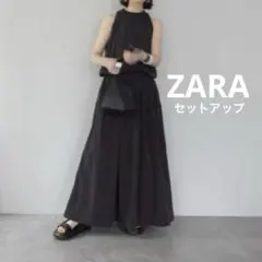 【ZARA】上下セット販売⭐︎フレアートップス＆ミディ丈ボリュームスカート