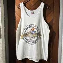 古着 89s USA製 シングルステッチ ラクダ ダチョウ レース 記念Tシャツのサムネイル