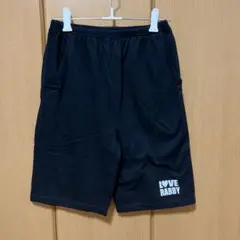 LOVE RABBY 黒 半ズボン