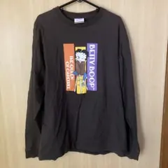 Betty Boop 長袖 Tシャツ ダークグレー Lサイズのサムネイル