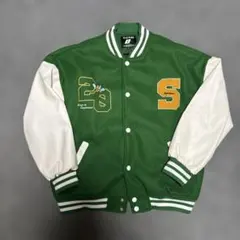 OLD TRIBE スタジャン M グリーン/ホワイト