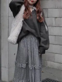 Vloose knit グレー jumelle