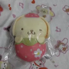 サンリオキャラクターズ・いちごおくるみマスコット『ポムポムプリン』匿名配送