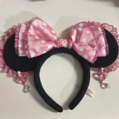 ミニーカチューシャ イヤリング ピンク
