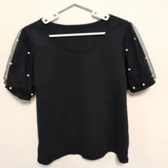 シーイン SHEIN パール 半袖 Tシャツ フリーサイズのサムネイル