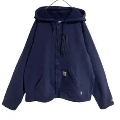 Carhartt FRシリーズ　紺 ジップパーカー L メキシコ製　古着　US