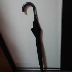 大きいメンズ傘（黒）ワンタッチで広がります。