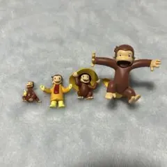 おさるのジョージ　フィギュア　4点セット