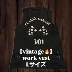 最終値下げ•処分価格‼︎ 90s vintageバイカー 刺繍 中綿 ベスト