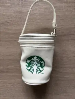 Starbucks カップ型 ポーチ ホワイトのサムネイル