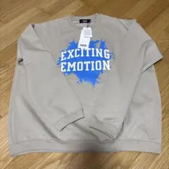AZUL トレーナー EXCITING EMOTION ベージュ Mサイズ