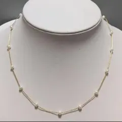 パールネックレス　淡水真珠　バロック　冠婚葬祭　ステーション　アレルギー対応