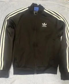 adidas ブラックジャージ (XS) 3ストライプ トラックジャケットのサムネイル