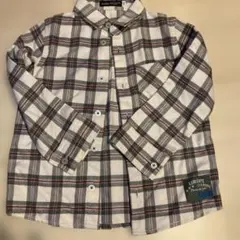 BeBe チェック柄 長袖シャツ 110