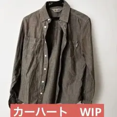 Carhartt WIP ブラウン 長袖シャツ　Sサイズ
