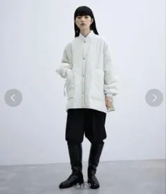 美品】アダムエロペ 圧着中綿ブルゾン ショート丈ブルゾン - メルカリ