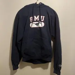 【古着】championネイビーフード付パーカー 長袖