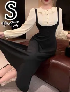 SHEIN シーイン　重ね着風ワンピース　Sサイズ　新品未使用