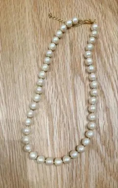 コットンパールネックレス