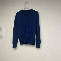【無印良品】　ブルー　カーディガンM