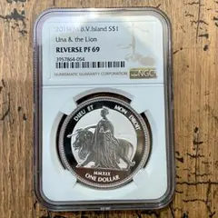 大人気 ウナ＆ライオン 2019 銀貨 NGC PF69 - メルカリ