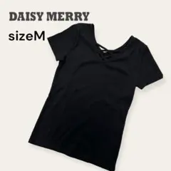 デイジーメリー　カットソー　半袖　Tシャツ　M レディース　ブラック　無地のサムネイル