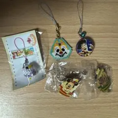 ディズニーストラップ・バッジ 5点セット