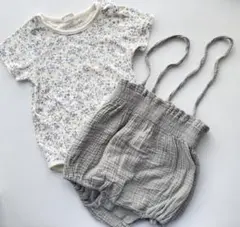 First Closet 花柄ロンパースとパンツセット