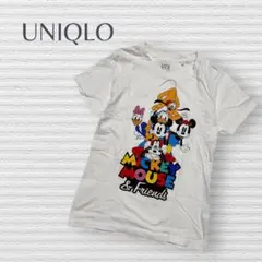 【ユニクロ】ディズニーコラボTシャツ　ミッキー　白　S 半袖