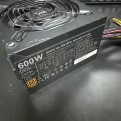 COOLER MASTER 600W 80PLUS BRONZE 認証済み