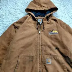 カーハート 企業系 刺繍ロゴ シンサレート 中綿キルティングアクティブジャケット