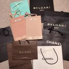 ハイブランド　紙袋まとめ売り