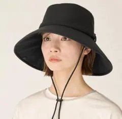 ネコバスさんへ【未使用】サンバリア　ワイドハット　Lサイズ　ブラック ワイドキャップ｜完全遮光帽子｜サンバリア100 | 完全遮光日傘