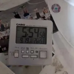 CASIO デジタル置時計 温度計付き