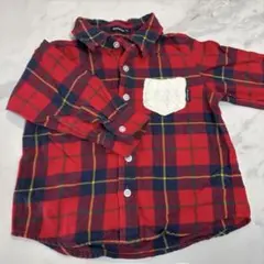 チェックシャツ　100cm