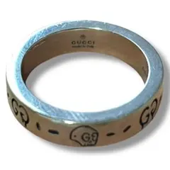 美品✨GUCCI グッチ　リング　ゴースト　シルバー925 #18 磨き済み グッチ リング メンズ 指輪 正規品 シルバー GUCCI リング 指輪
