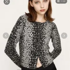 sly レオパード　カーディガン