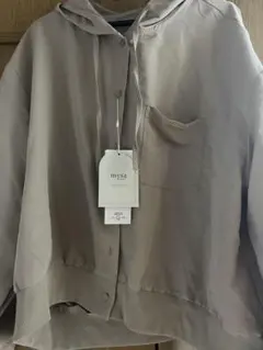 プレート付きシャツパーカー(mysa closet)Lサイズ新品！