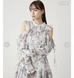 あ*い様 【完売品】SNIDEL スナイデルフリルシフォンミニワンピース SNIDEL（スナイデル）の「フリルシフォンミニワンピース