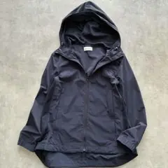 PLST サイドメッシュ フードブルゾン 紺 M DRY ストレッチ パーカー