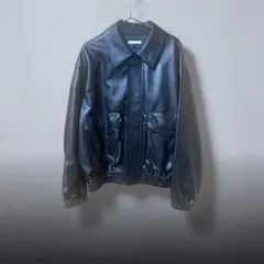 WYM LIDNM ダブルジップレザージャケット　ショート丈のサムネイル