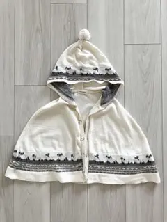 sens of wonder ひつじポンチョ70-90cm 日本製