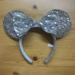 ミニー　スパンコールカチューシャ　シルバー